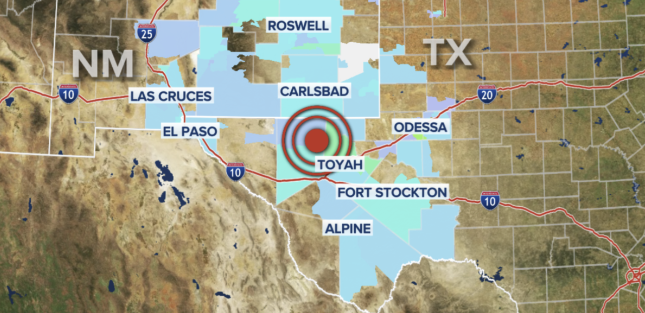 Earthquake shakes up Western Texas, Felt across the region